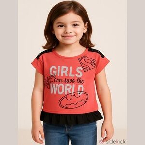 DC Comics Girls Size XL Sleeveless Graphic Shirt